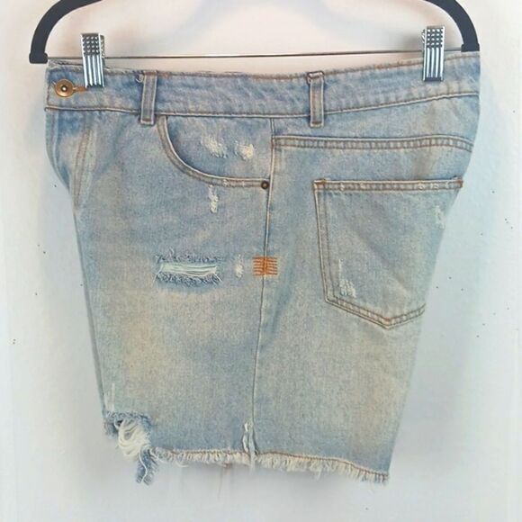 C&V distressed high waist blue denim shorts sz 29 - Picture 4 of 9